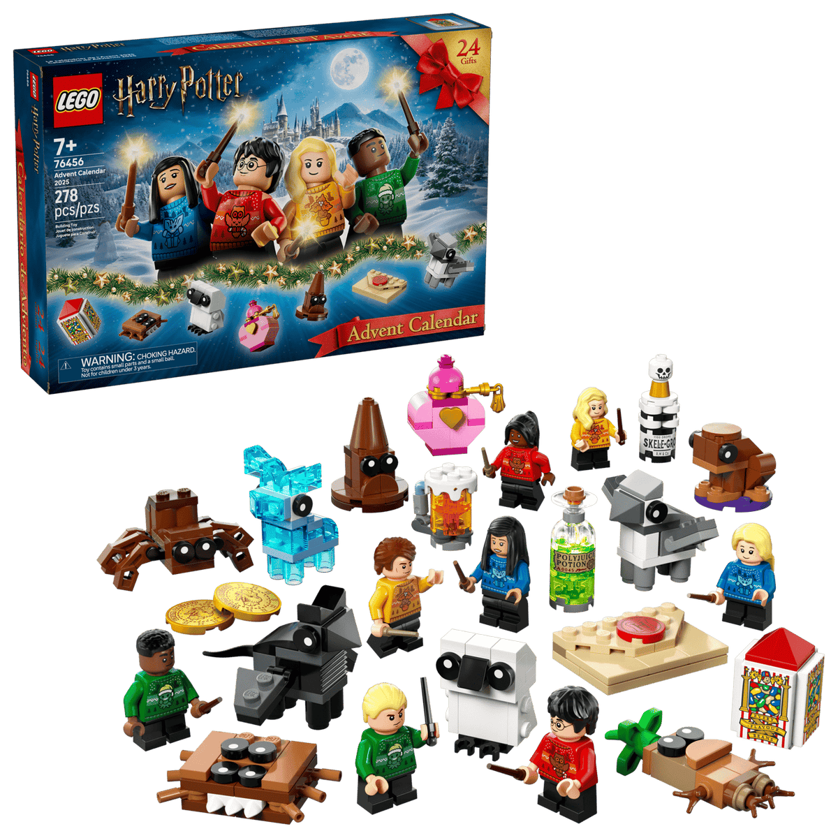 LEGO Harry Potter julekalender 2025 med låger til hver dag i december