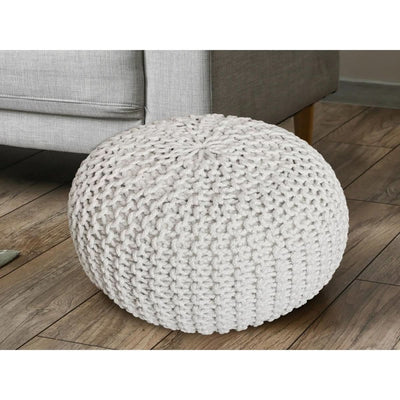 Se tilbud på grå puf med 55 cm diameter! Billigt udsalg på strik skammel med 37 cm højde. Køb online nu! Hurtig levering og billig fragt.