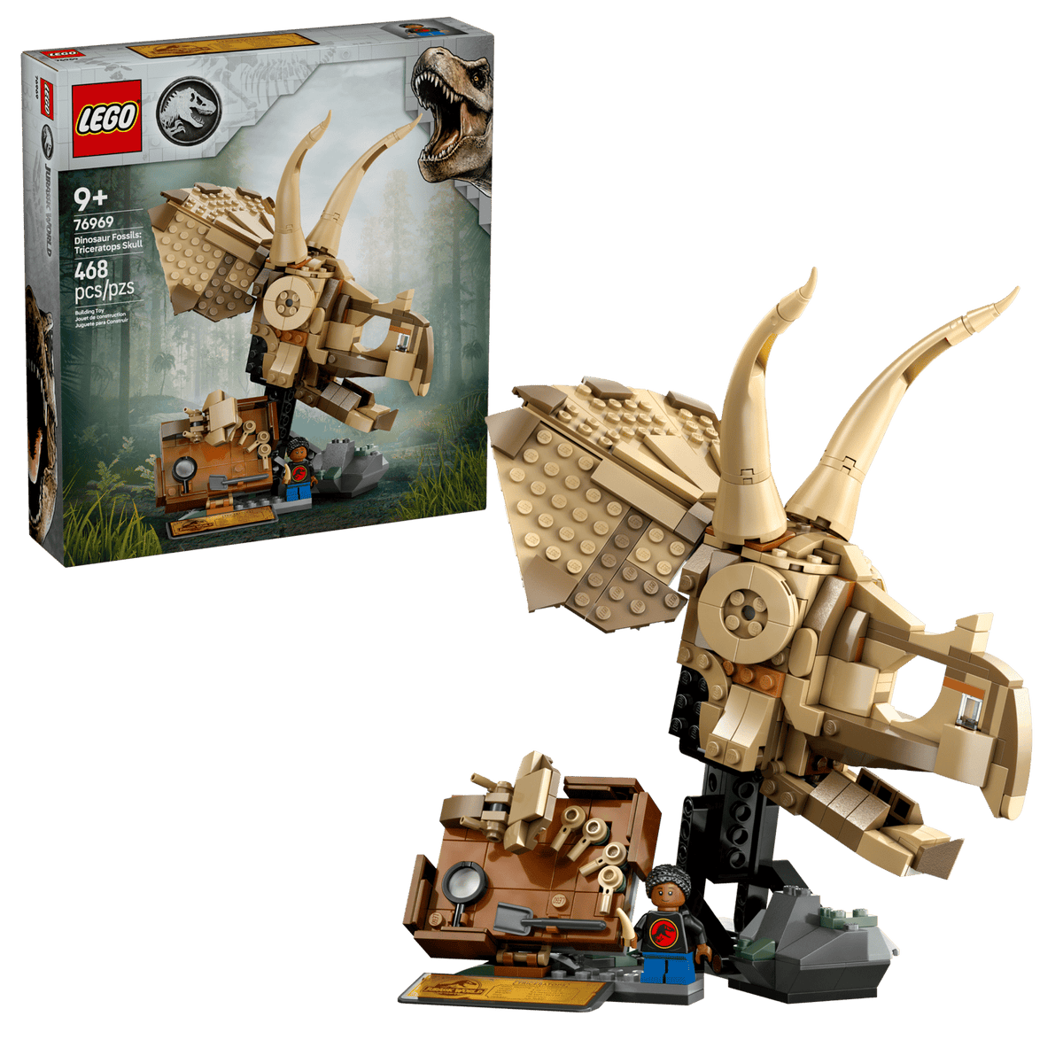 LEGO Jurassic World Dinosaurfossiler Triceratops-kranium 76969
