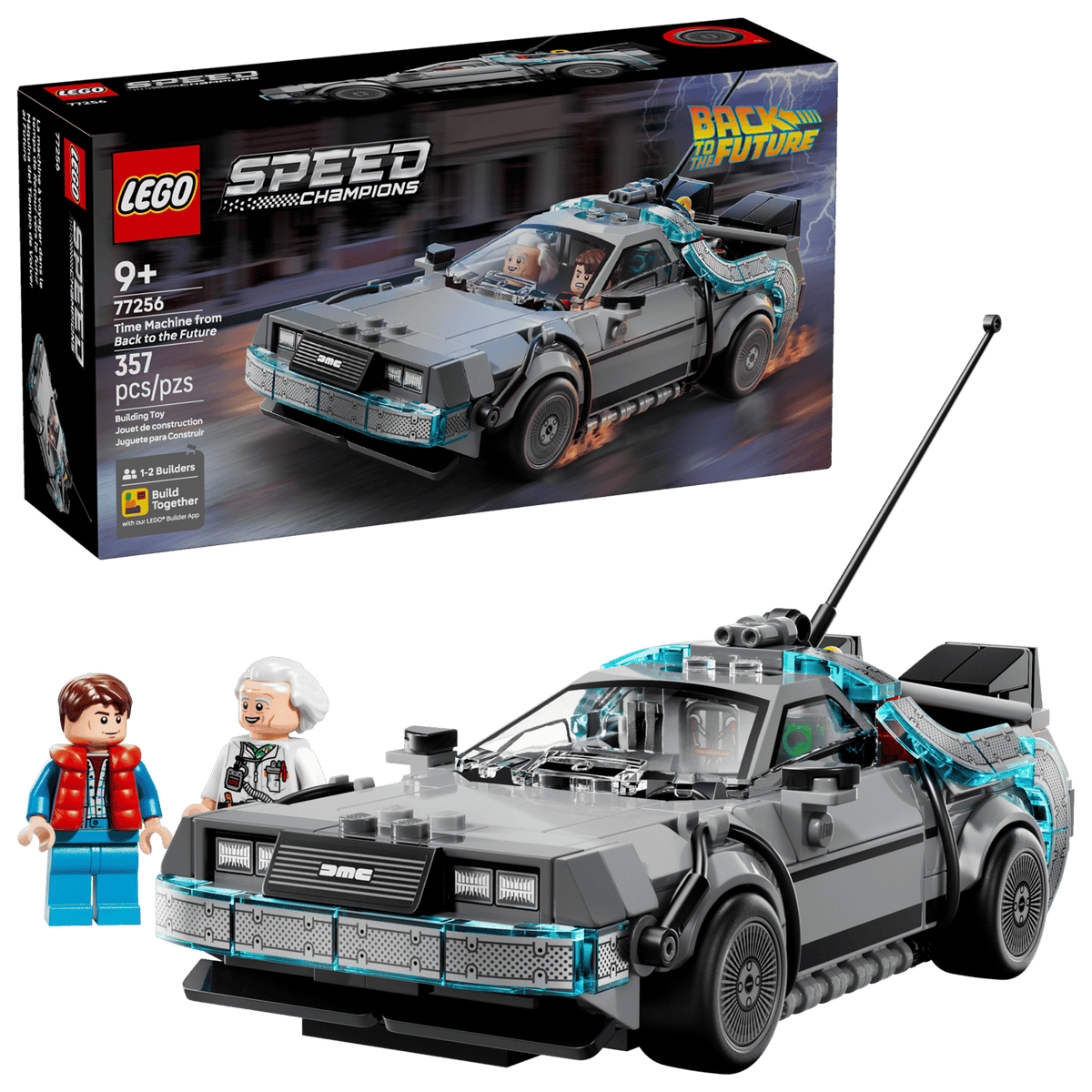 LEGO Speed Champions Tidsmaskinen fra Tilbage til fremtiden 77256