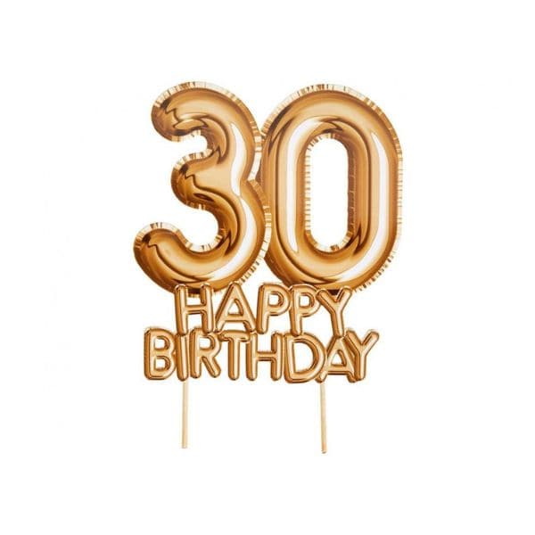 Se Glitz & Glamour Cake Topper 30 Gold ❤ Kæmpe udvalg i Godan ❤ Hurtig levering: 1 - 2 Hverdage samt billig fragt - Varenummer: BAR-774186 og barcode / Ean: &