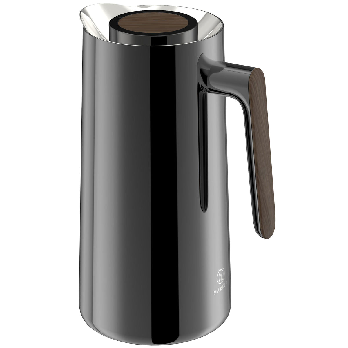 Blank sort Mareld bordtermos på 1 liter