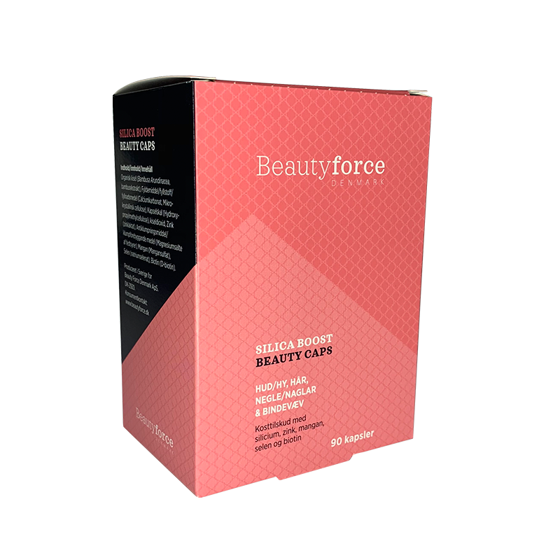 Beauty Force Saguna Silica Beauty Boost kosttilskud med silica, 90 kapsler