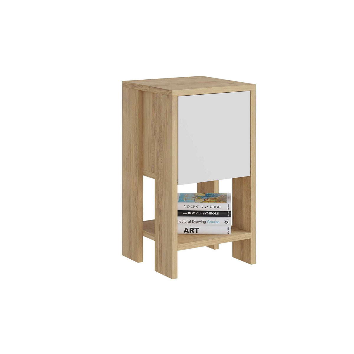 Se FUNZI LIVING Ema natbord, m. 1 låge og 1 hylde - safir eg og hvid melamin (30x30) ❤ Kæmpe udvalg i Funzi Living - Køb online på udsalg og tilbud lige nu ❤ Lav fragtpris og hurtig levering - Varenummer: Boboonline-114281 og barcode / Ean: 8684283291489 på lager - Udsalg på Møbler,Borde,Sengeborde Spar helt op til 57% - Over 739 kendte brands på udsalg
