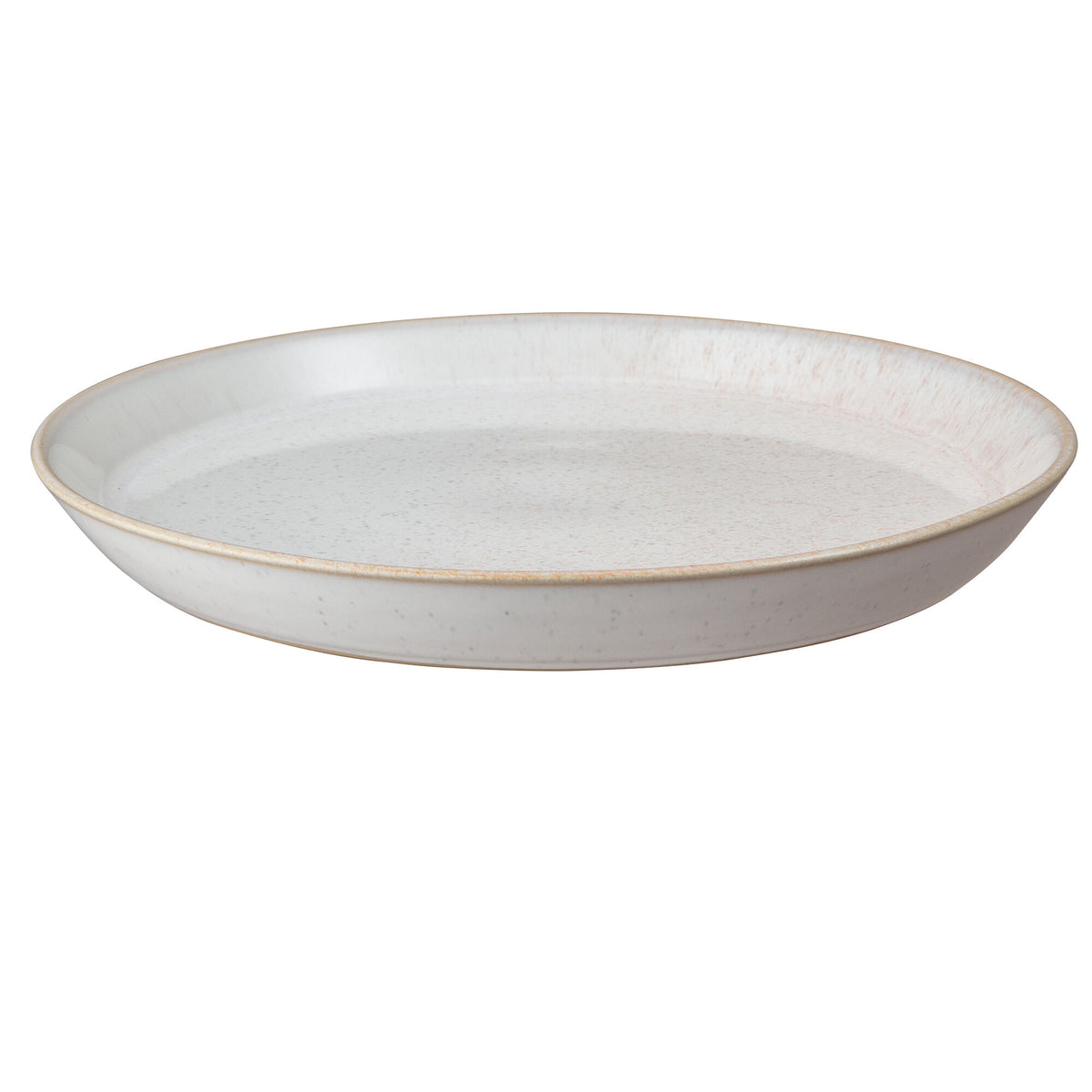 Denby Kiln Coral coupe-middagstallerken i kritthvid og rosatoner