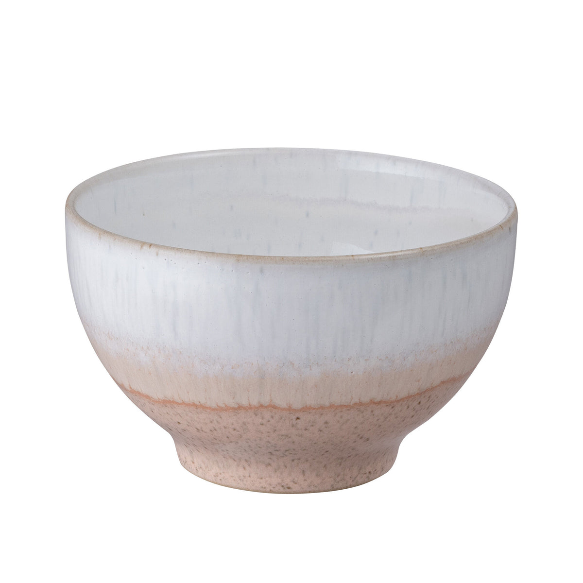 Håndlavet Denby Kiln Coral skål i størrelse small med levende glasur
