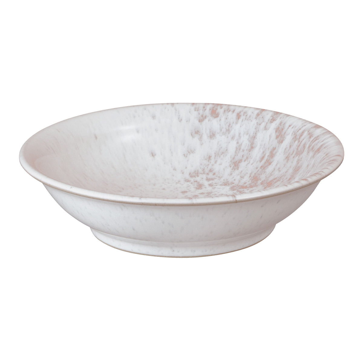 Denby Kiln Coral mellemstor lav serveringsskål med varme toner