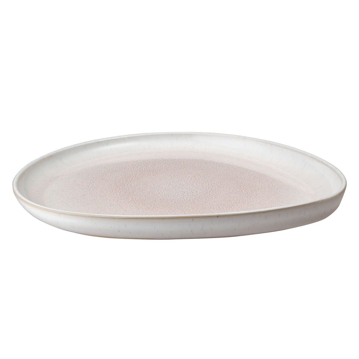 Denby Kiln Coral serveringsfad i large med organisk form og glasur