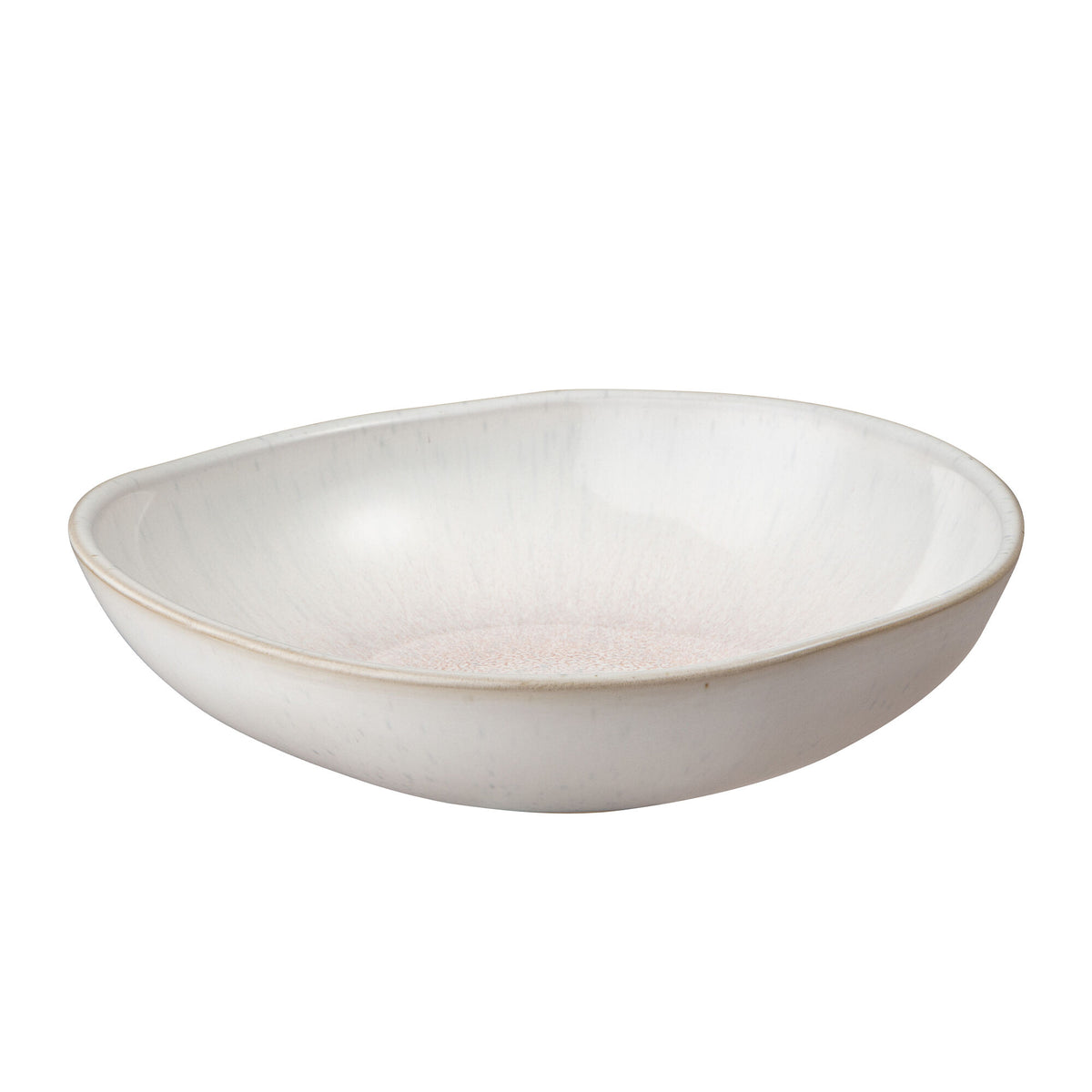 Denby Kiln Coral skål i størrelse medium med organisk form og glasur