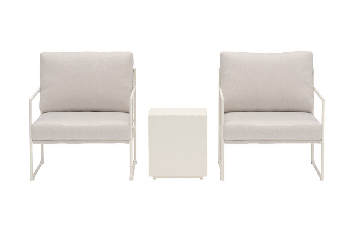 Lissabon loungesæt i beige fra Venture Home med sofa, stole og bord