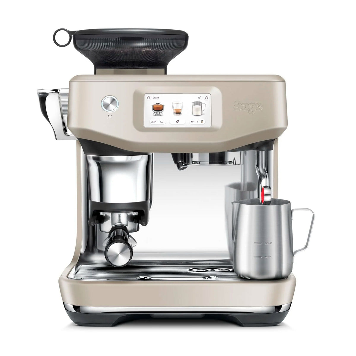 Sage Touch Impress espressomaskine i farven Almond Nougat