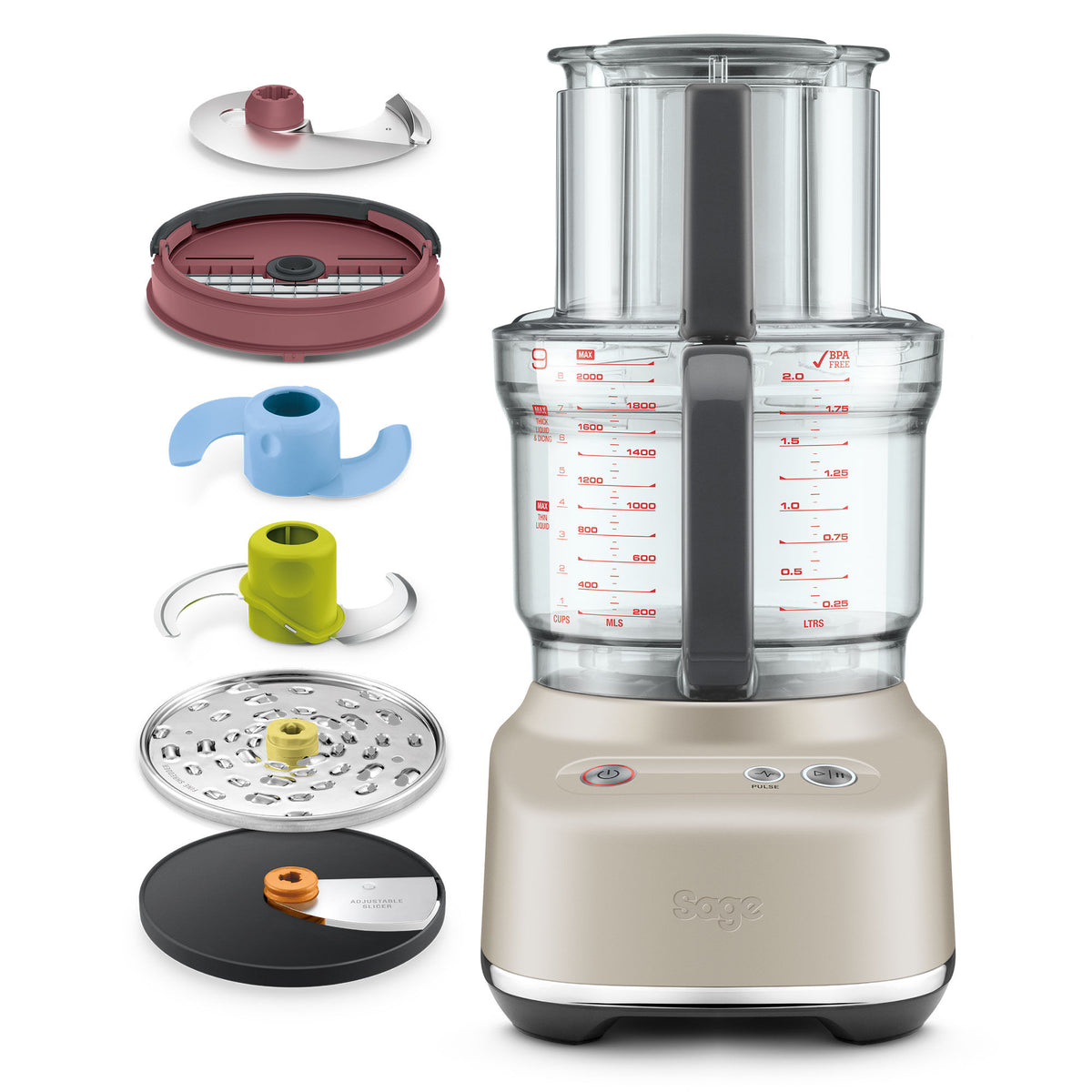 Sage SFP638BSS Paradice 9 foodprocessor i rustfrit stål