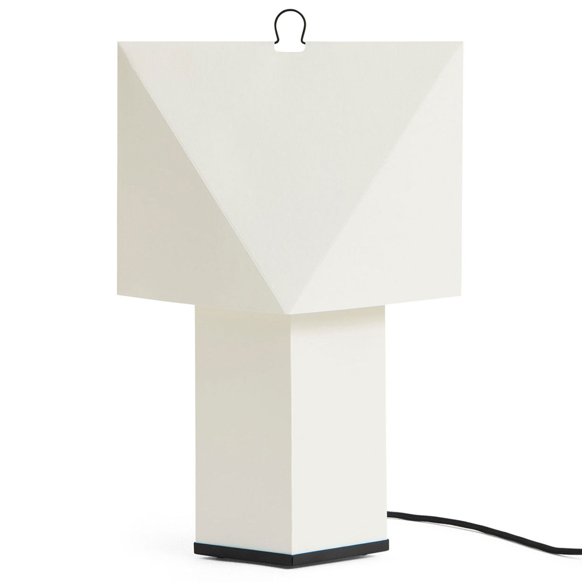Hvid Hay Aplat Table Lamp bordlampe i foldet papir med grafisk form