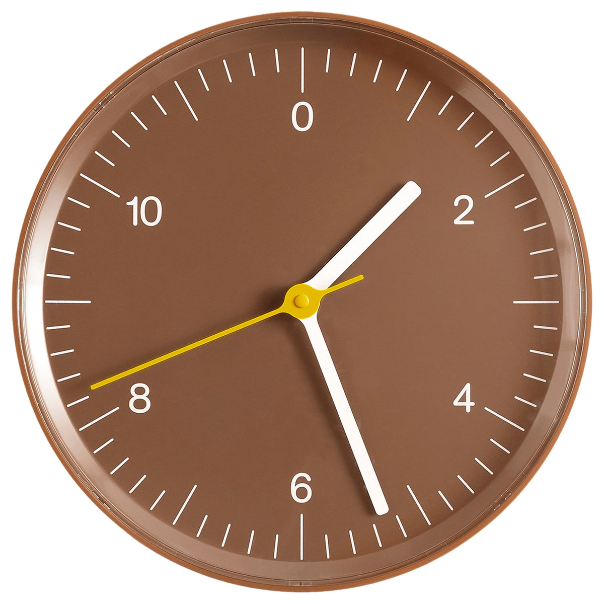 Hay Wall Clock vægur i brun designet af Jasper Morrison
