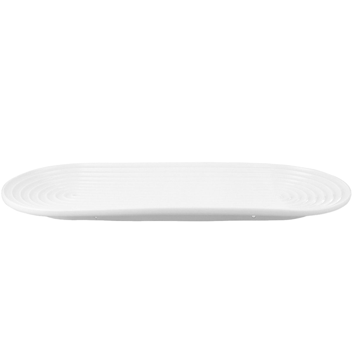 Lyngby Porcelæn Tura ovalt serveringsfad på 34 gange 14,5 centimeter