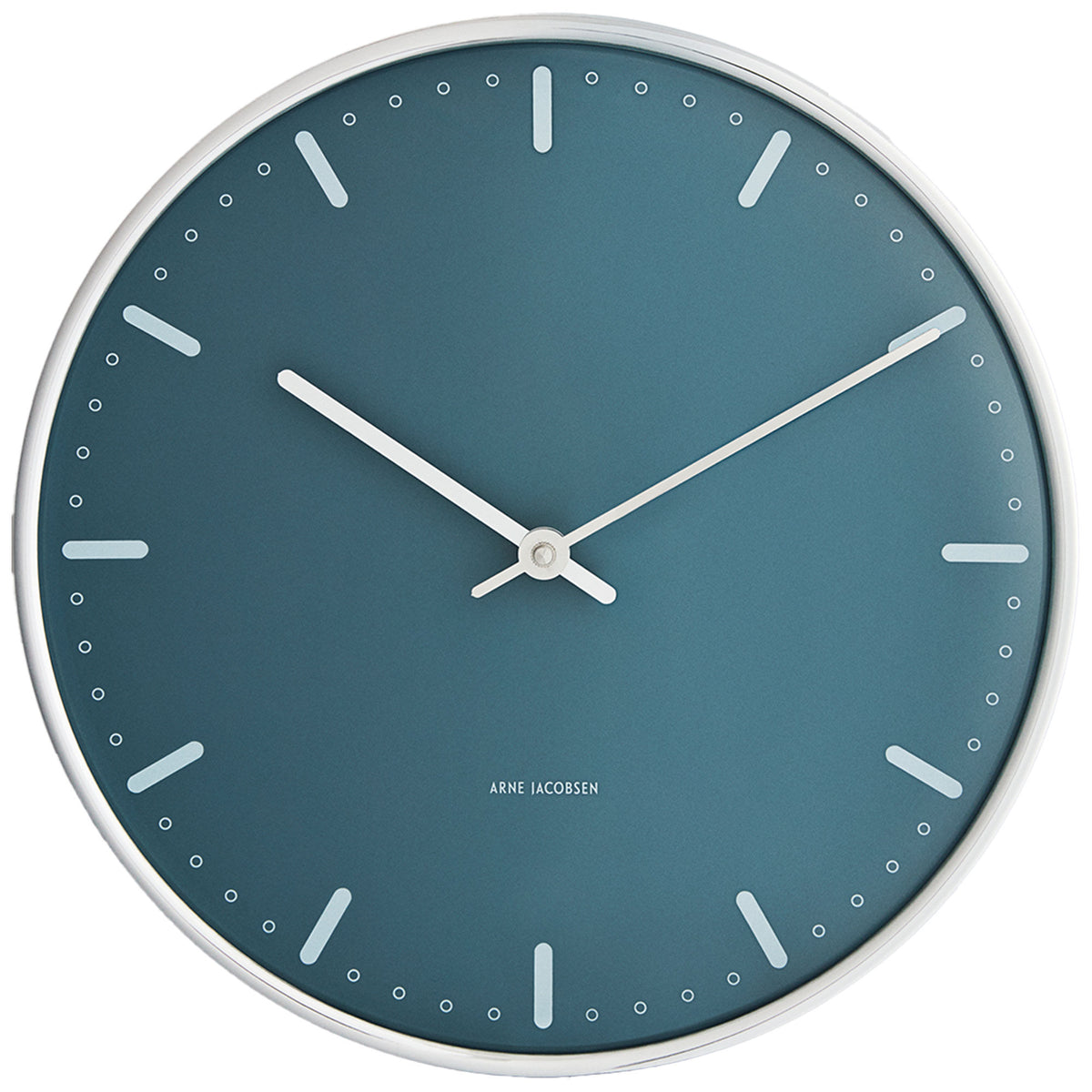 Arne Jacobsen City Hall vægur i blå, diameter 29 cm