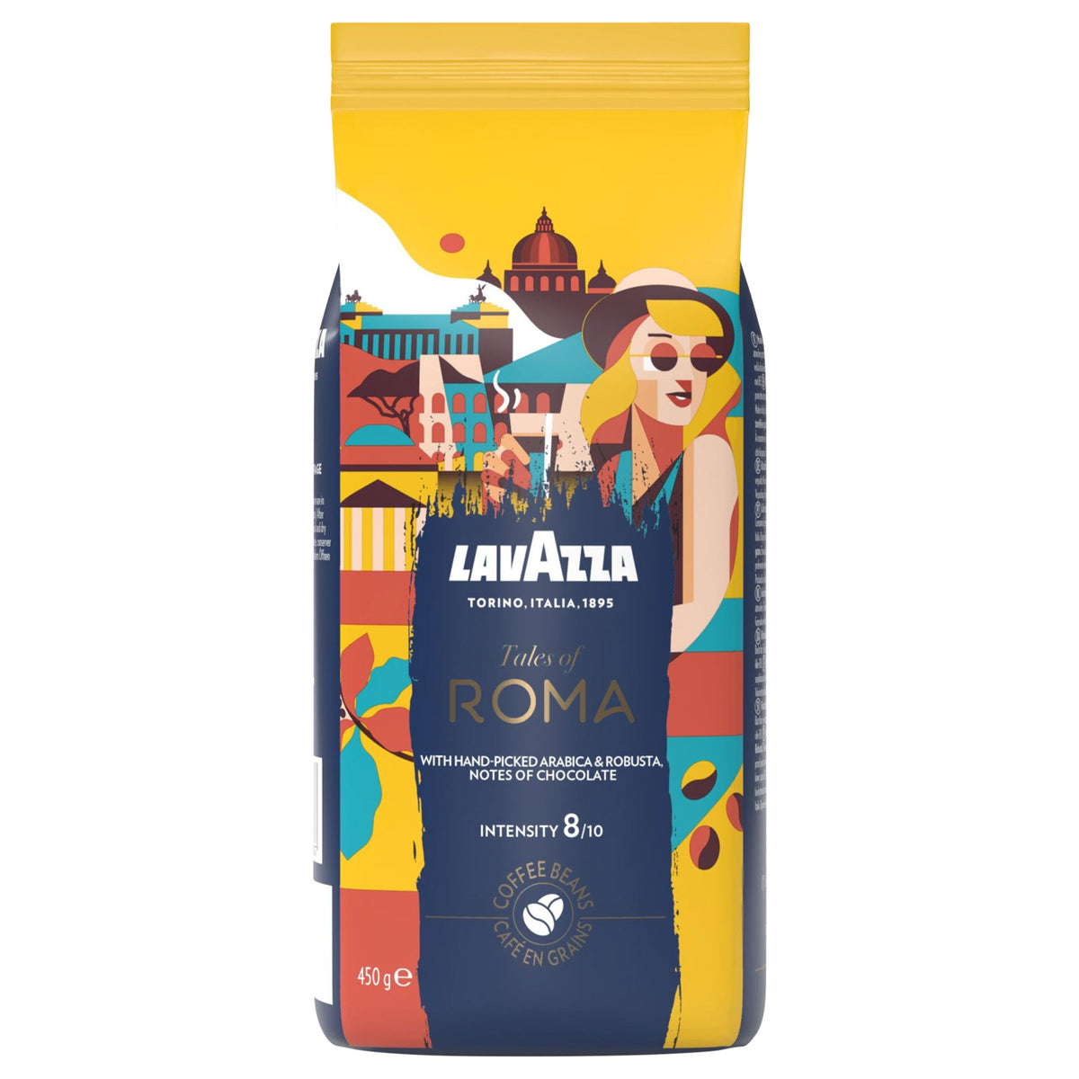 Lavazza Tales of Roma kaffebønner i pose på 450 g
