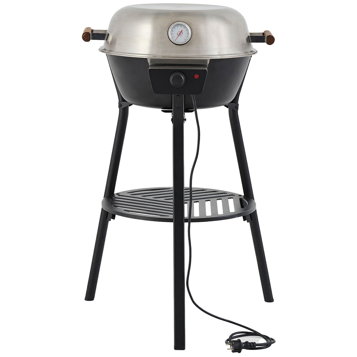 Sort elgrill fra Muurikka, model 48LL med grillflade på 48 cm i diameter