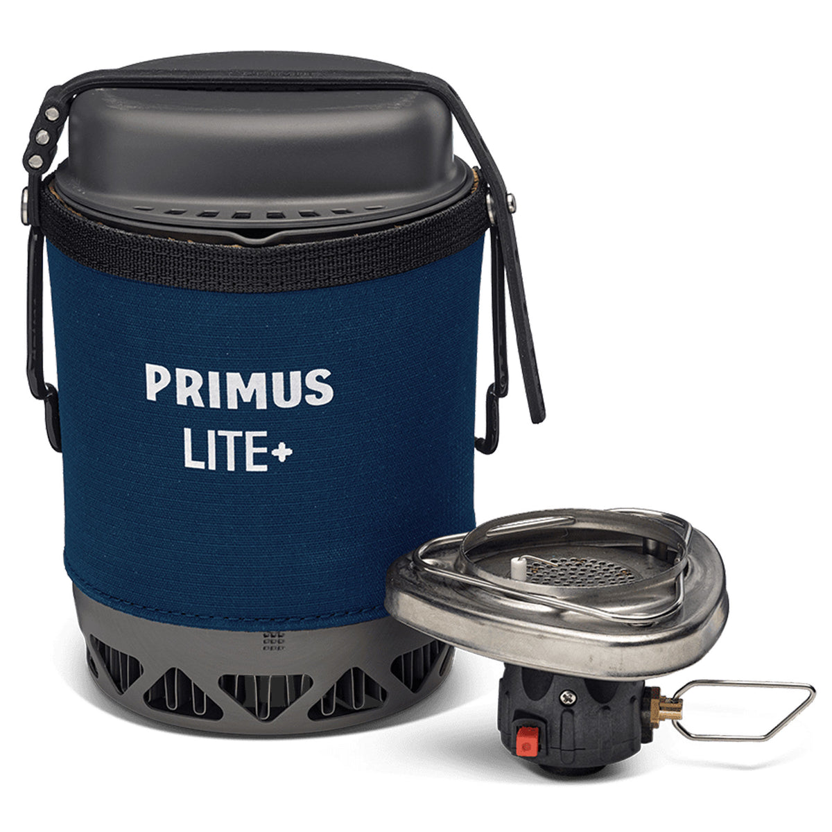 Blåt Primus Lite XL gaskøkken på 0,8 liter til friluftsliv