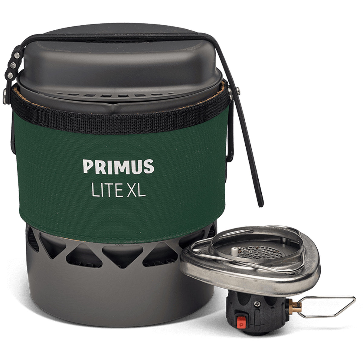 Primus Lite XL gaskøkken på 1 liter i grøn til vandring og friluftsliv