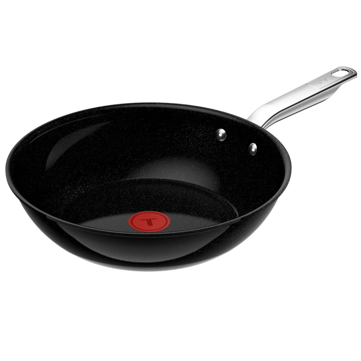Sort Tefal Experience Ceramic wokpande med en diameter på 28 cm