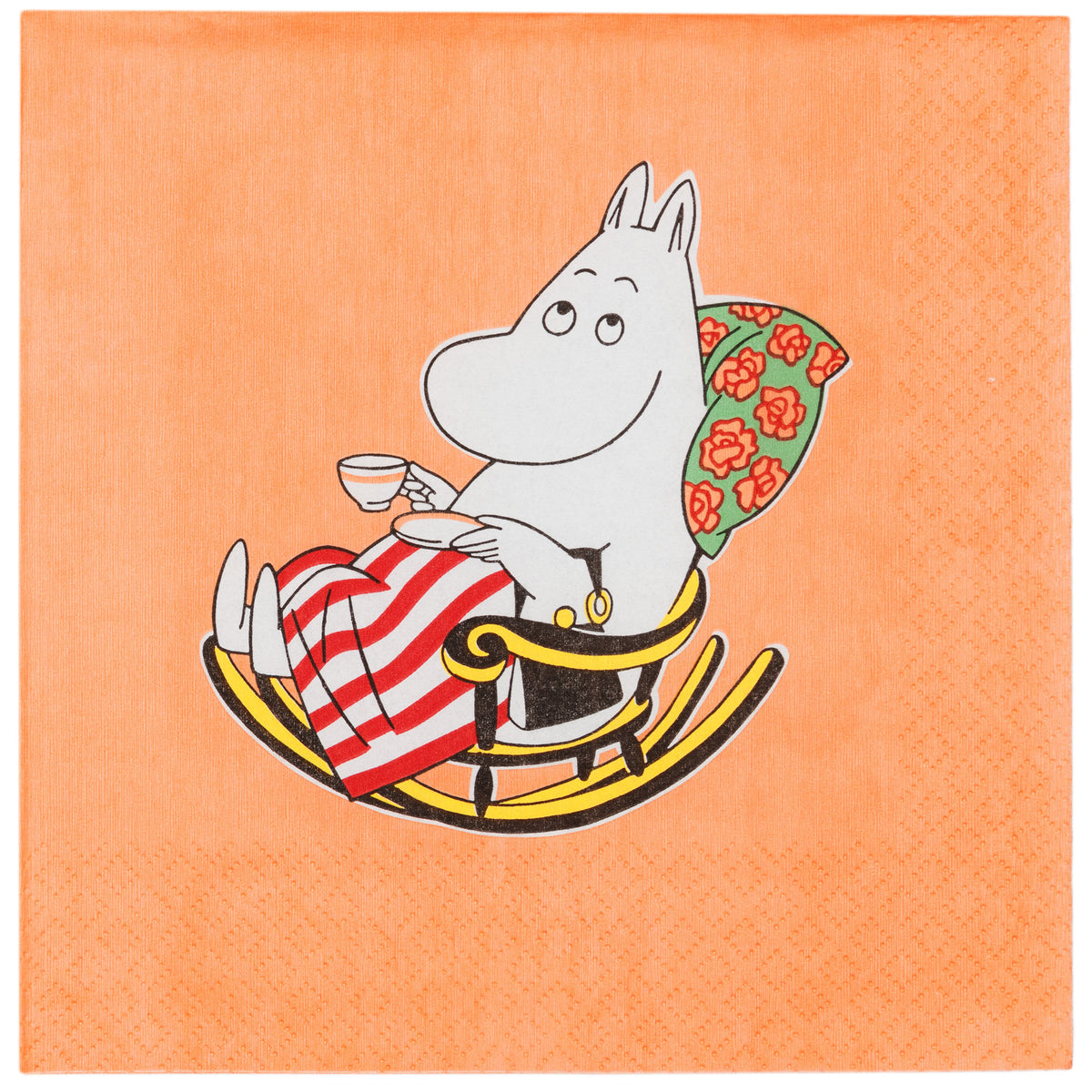 Papirserviet fra Moomin Arabia med motiv af Mumimor