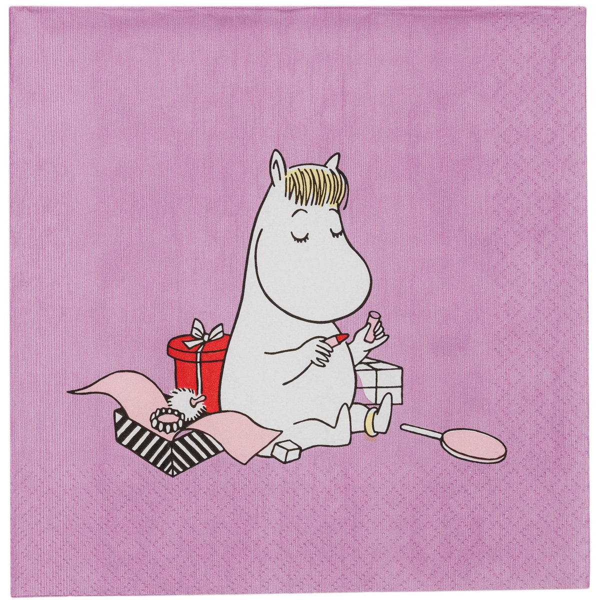 Moomin Arabia papirserviet 33 cm med motiv af Snorkfrøken