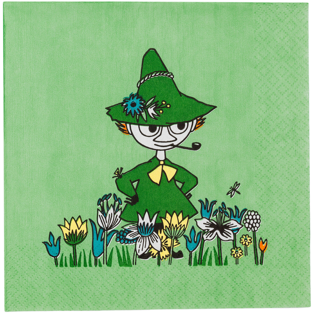 Moomin Arabia papirsserviet på 33 cm med motiv af Snusmumrikken