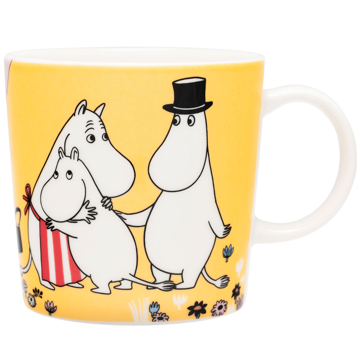 Moomin Arabia krus på 30 cl med motivet Familliehygge