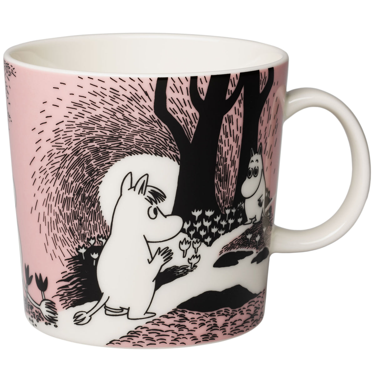 Moomin Arabia Kærlighed 30 kop på 40 cl med Mumitrolden og Snorkfrøken