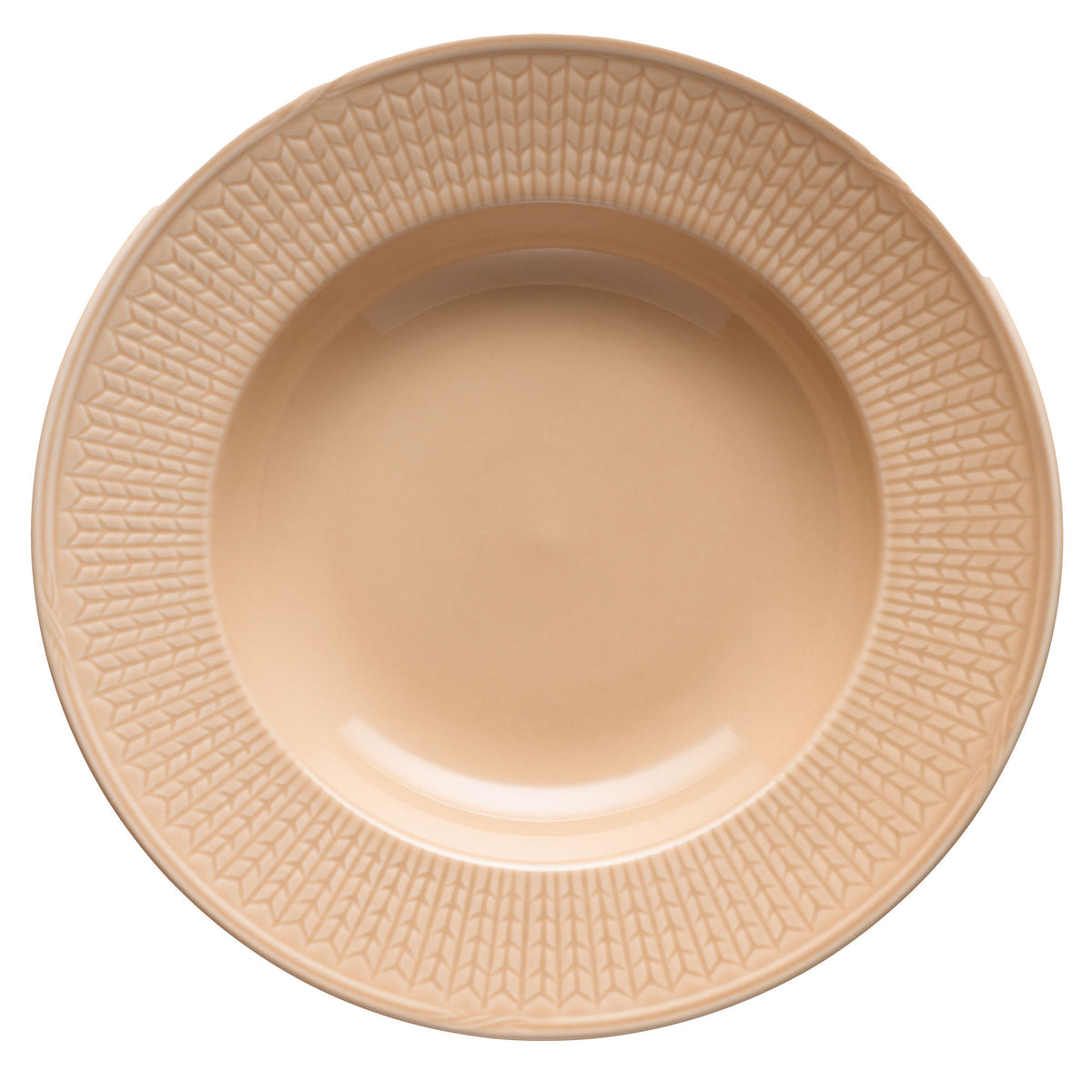 Rörstrand Swedish Grace Jubilee dyb tallerken 21 cm i karamelfarvet nuance