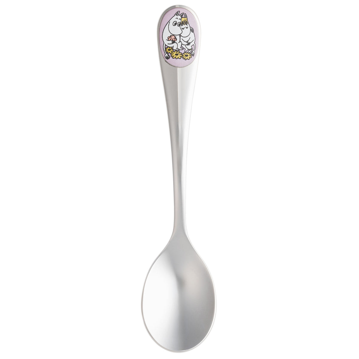 Moomin Arabia kaffeske med motivet Forelskede på skaftet