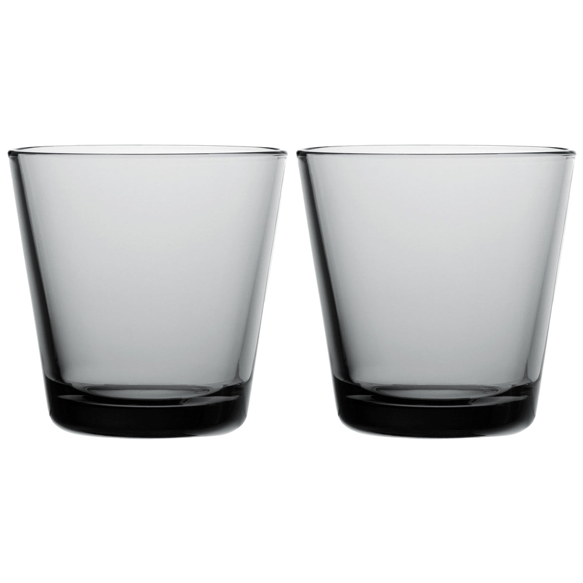 To grå Iittala Kartio glas på 21 cl