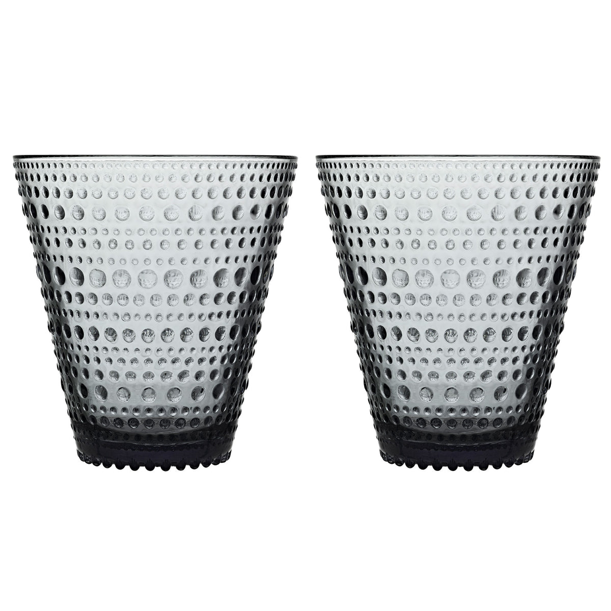 Iittala Kastehelmi drikkeglas 30 cl i lysegrå med karakteristisk mønster