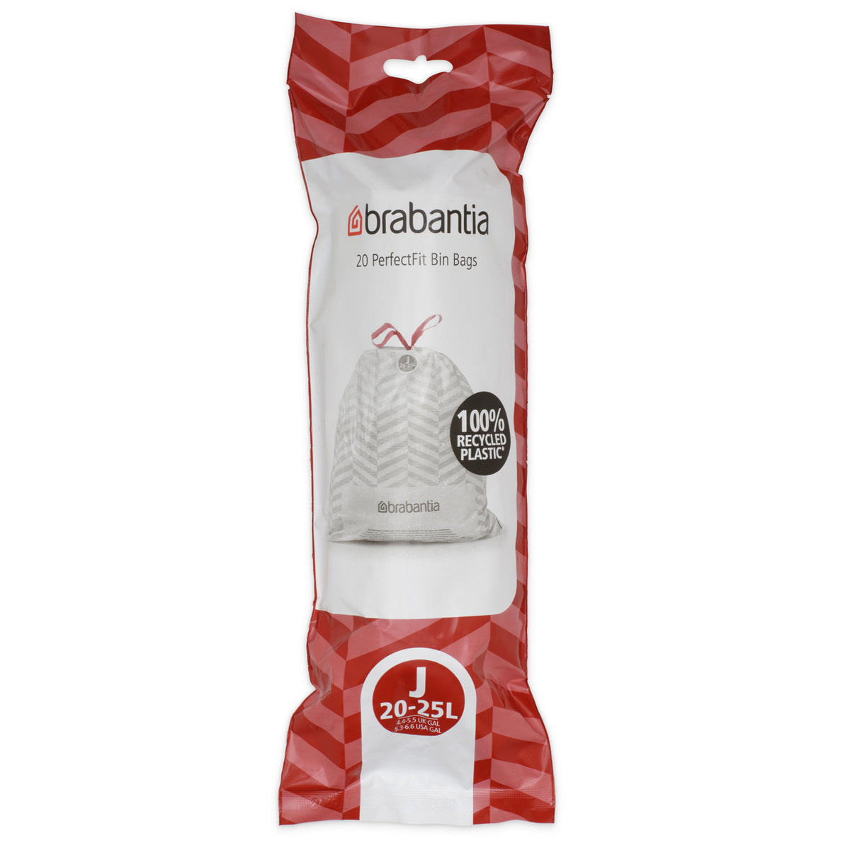 Brabantia PerfectFit affaldsposer størrelse J til 20-25 liter, pakke med 20 stk