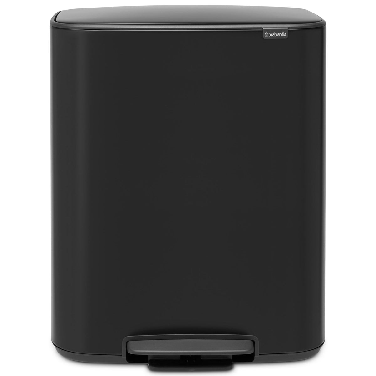 Brabantia Bo pedalspand med to beholdere i mat sort