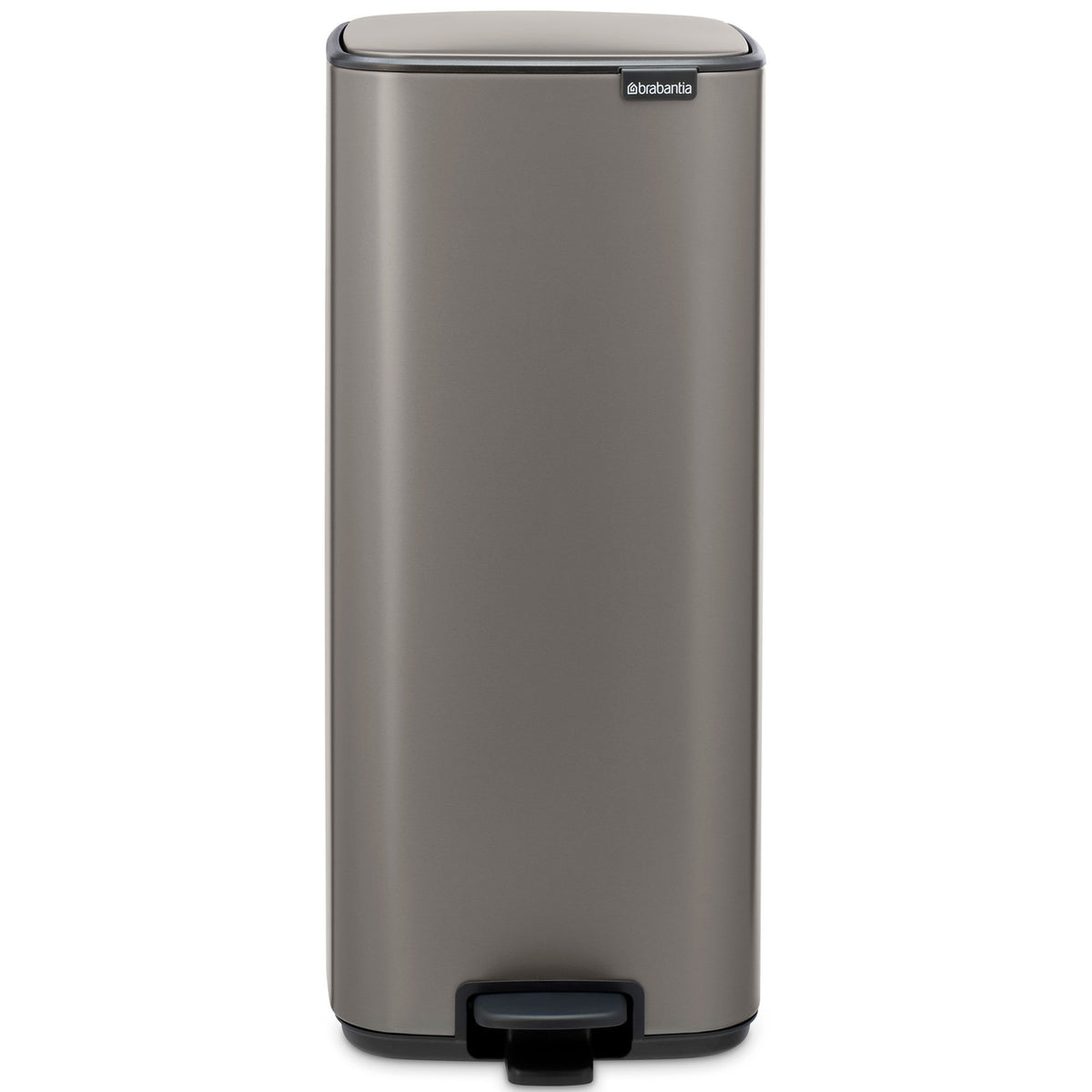 Brabantia Bo pedalspand på 30 liter i platinum med slank form