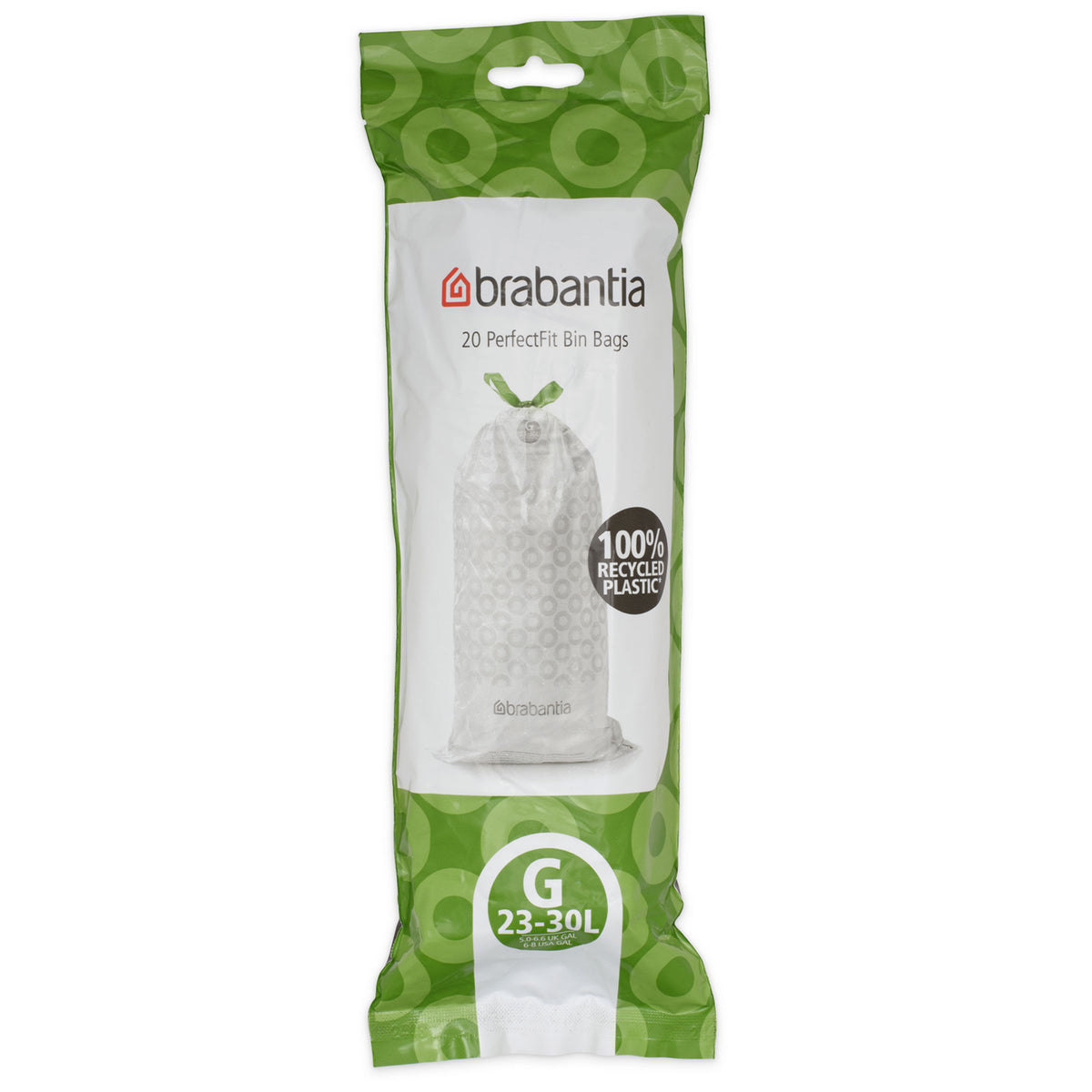 Brabantia PerfectFit affaldsposer G på 23-30 liter, pakke med 20 stk