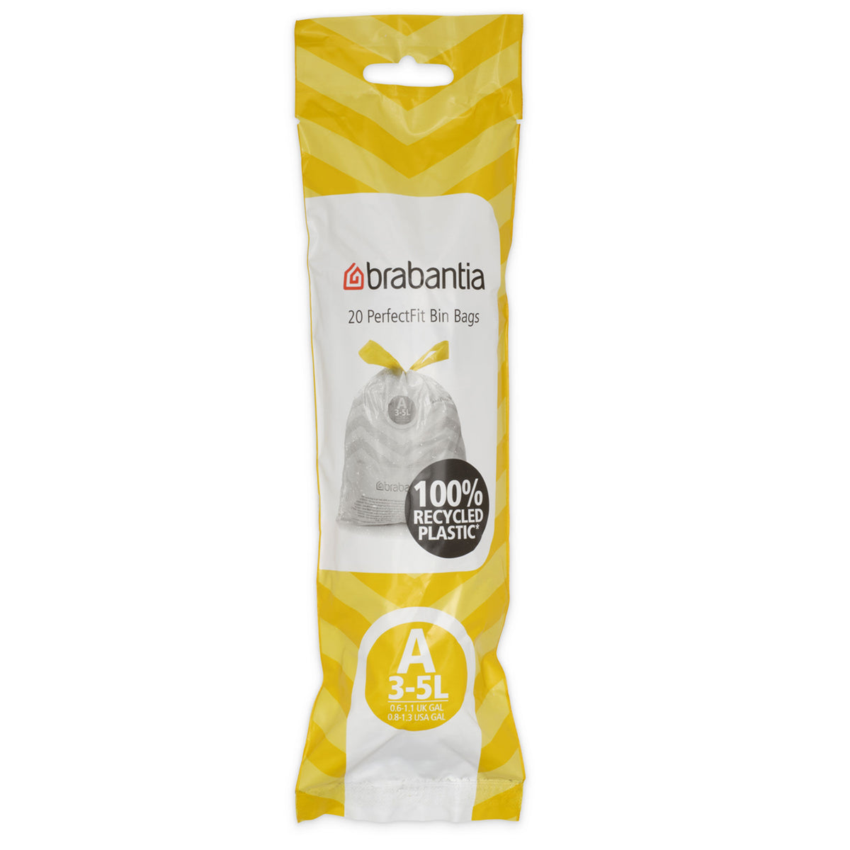 Brabantia PerfectFit affaldsposer A til 3-5 liter, 20 stk.