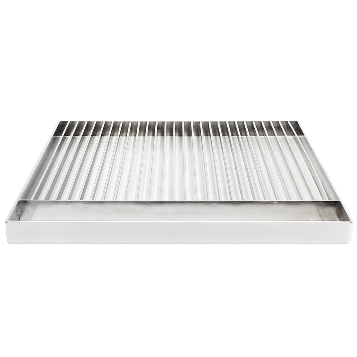 Grillrist i rustfrit stål fra Röshults, Essentials, til kulgrill, med dybe riller