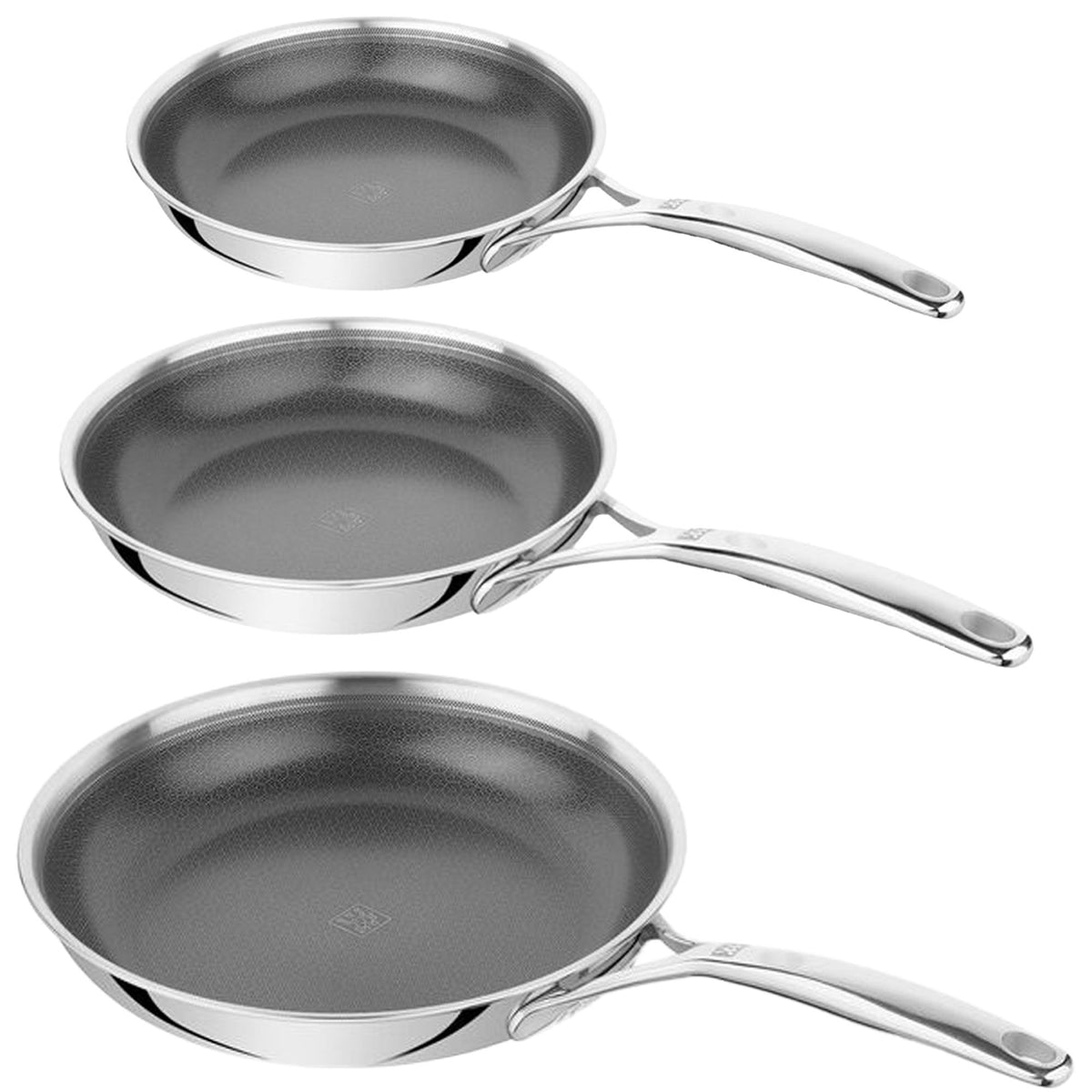 Zwilling Peak stegepandesæt med tre stegepander på 20, 24 og 28 cm