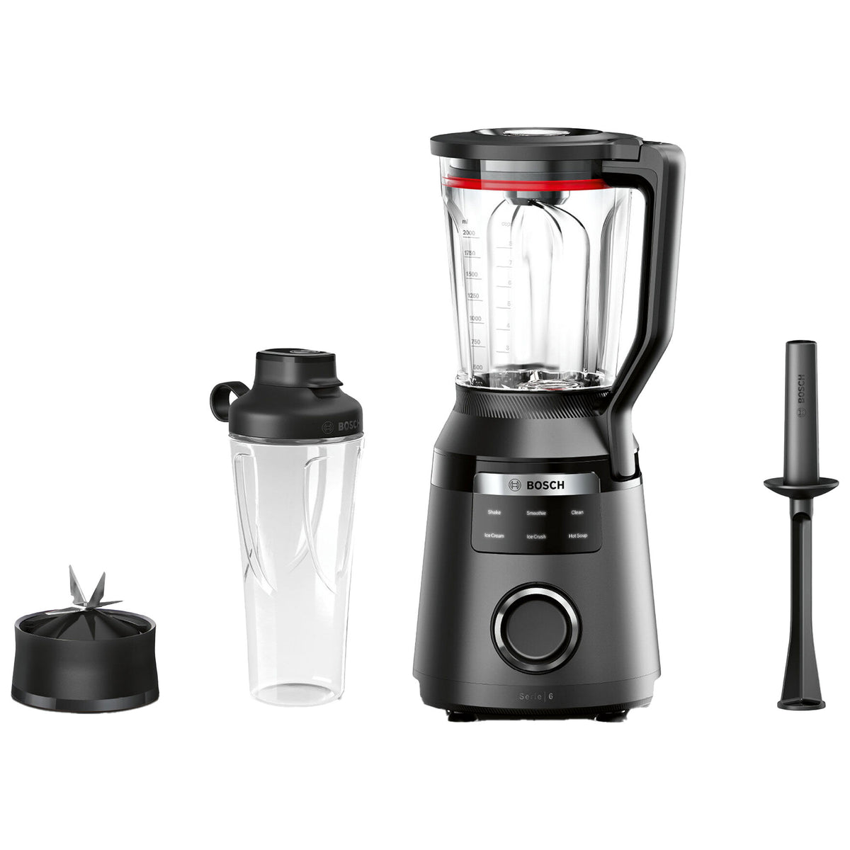 Sort Bosch VitaPower Serie 6 MMB6654B blender med 2 liters kande