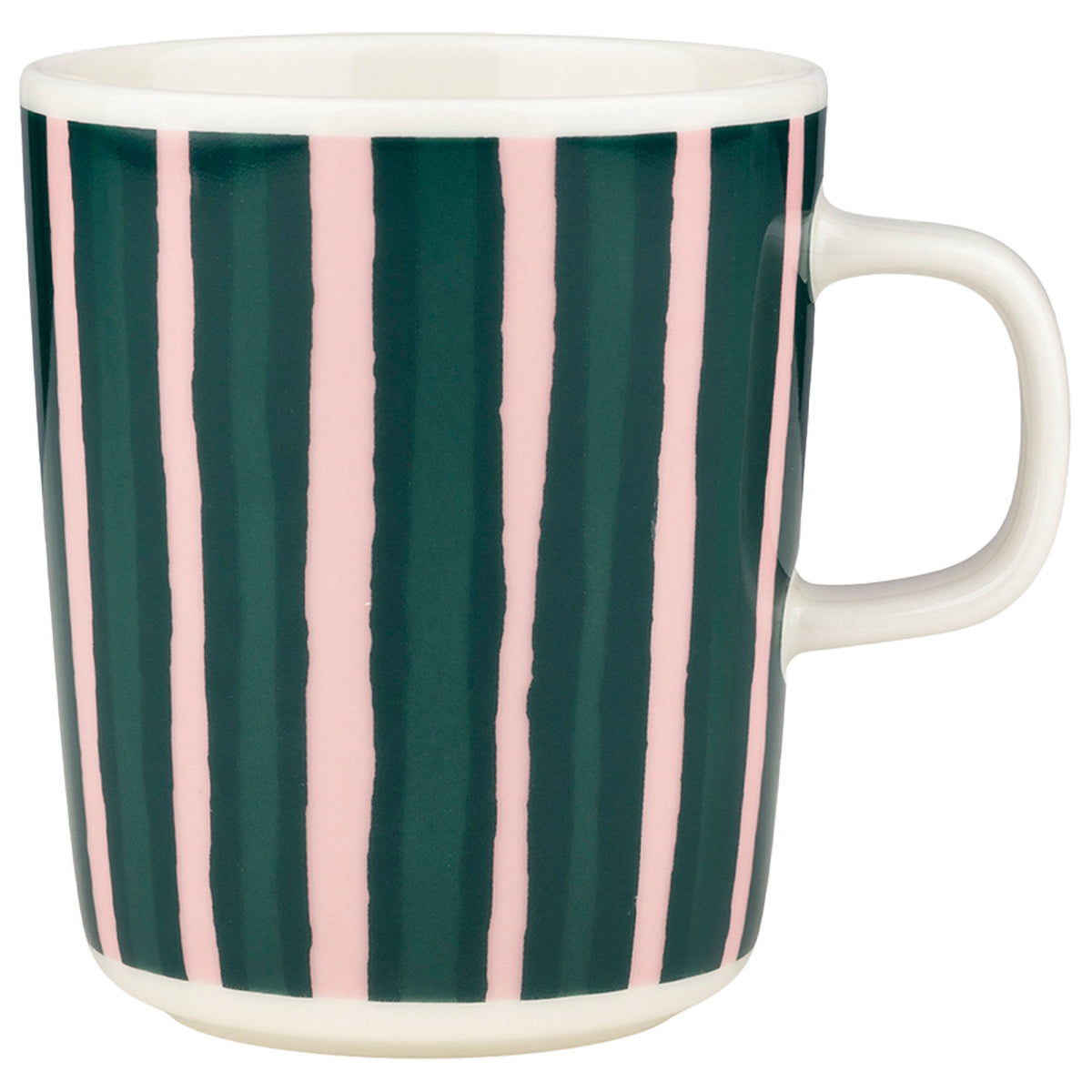 Marimekko Piccolo kaffekop på 2,5 dl i hvid, grøn og rosa