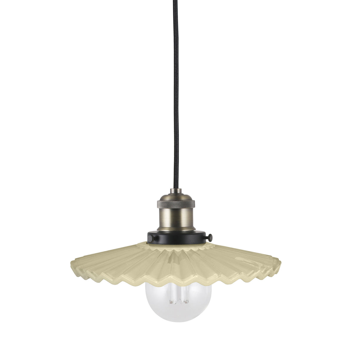 Globen Lighting Cobbler pendel i creme, 25 cm