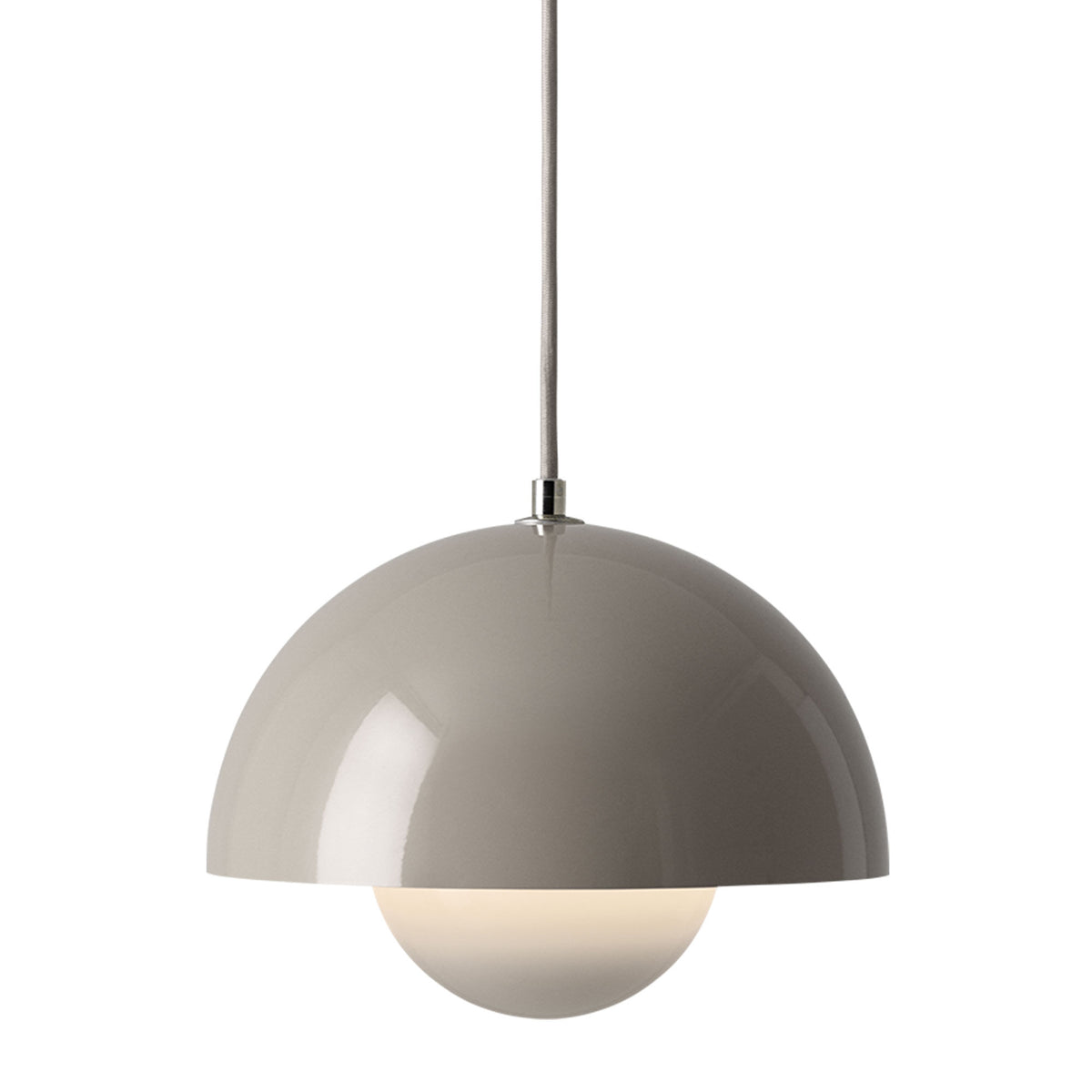Flowerpot VP1 pendel fra &Tradition i grey beige, Ø23 cm