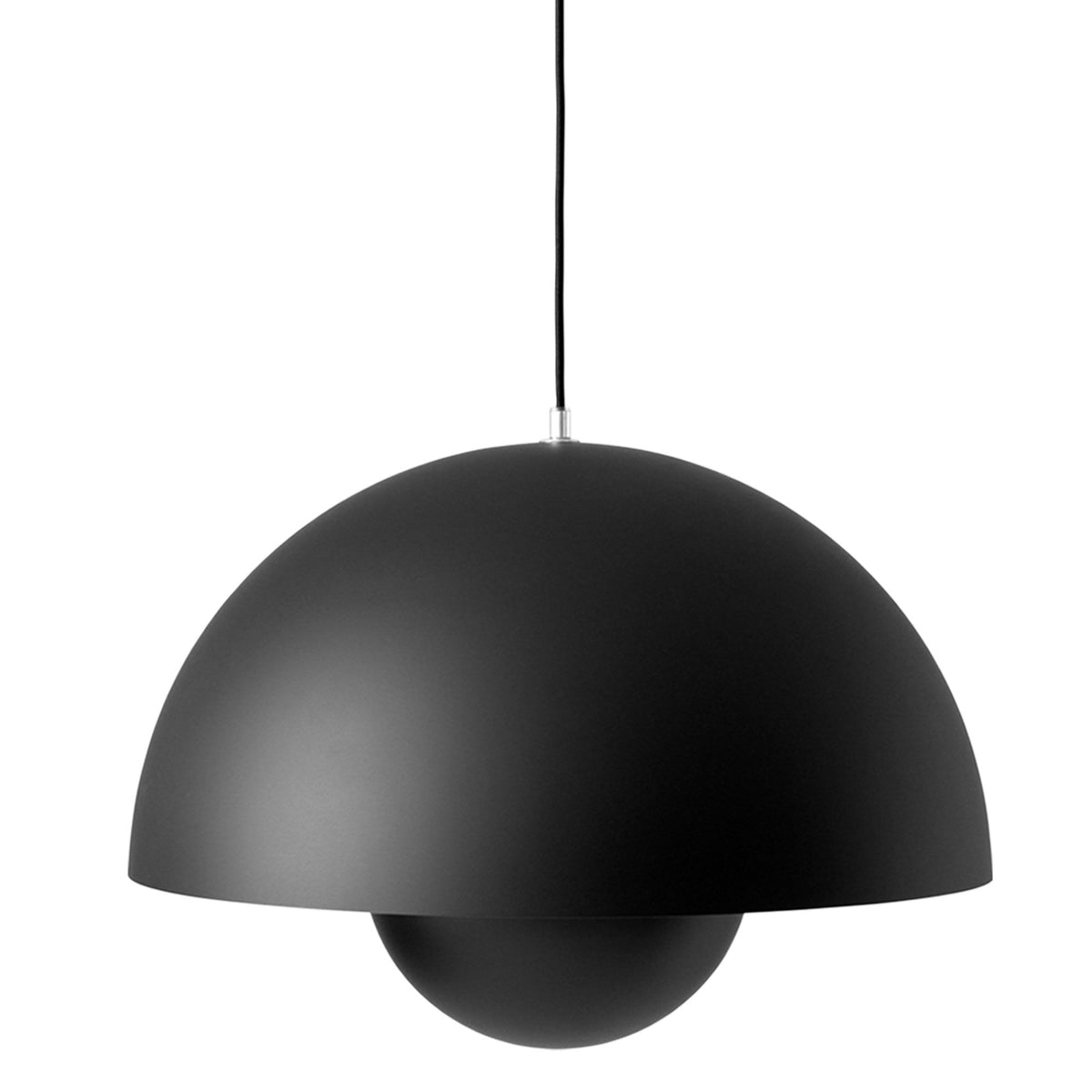 Flowerpot VP2 pendel fra &Tradition i mat sort, Ø50 cm