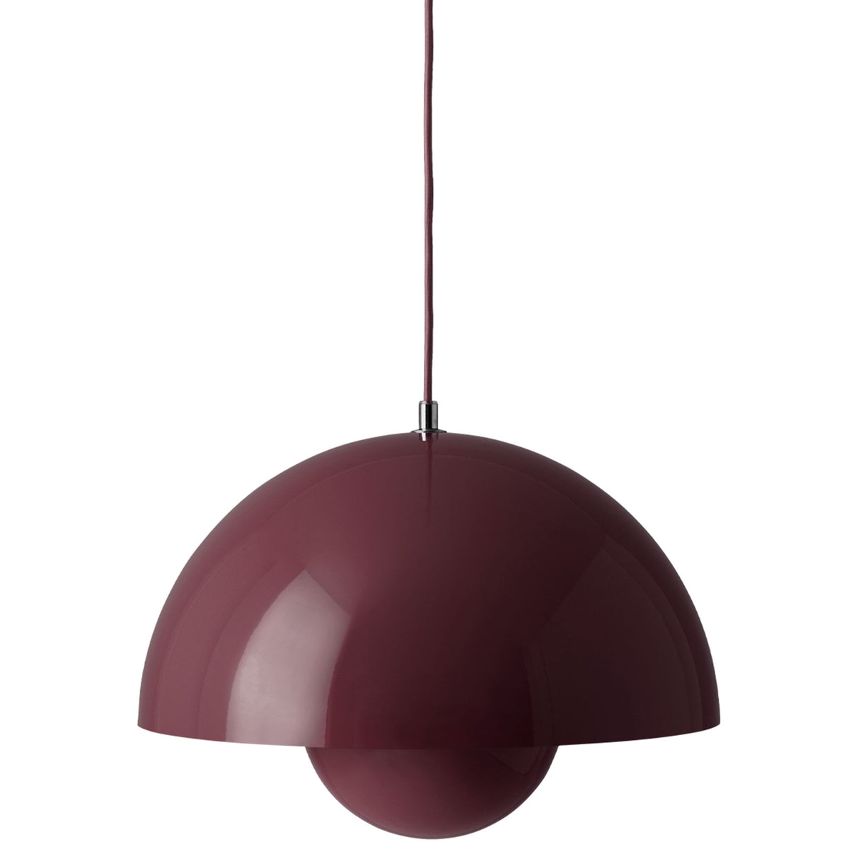 &Tradition Flowerpot VP7 pendel i dark plum, Ø37 cm, designet af Verner Panton