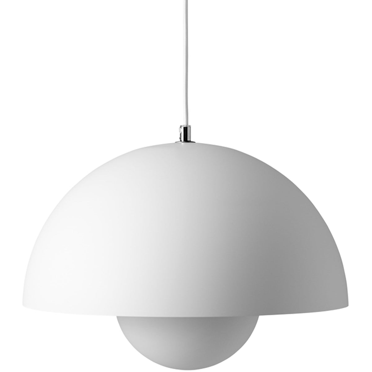 Mat hvid &Tradition Flowerpot VP7 pendel med diameter på 37 cm