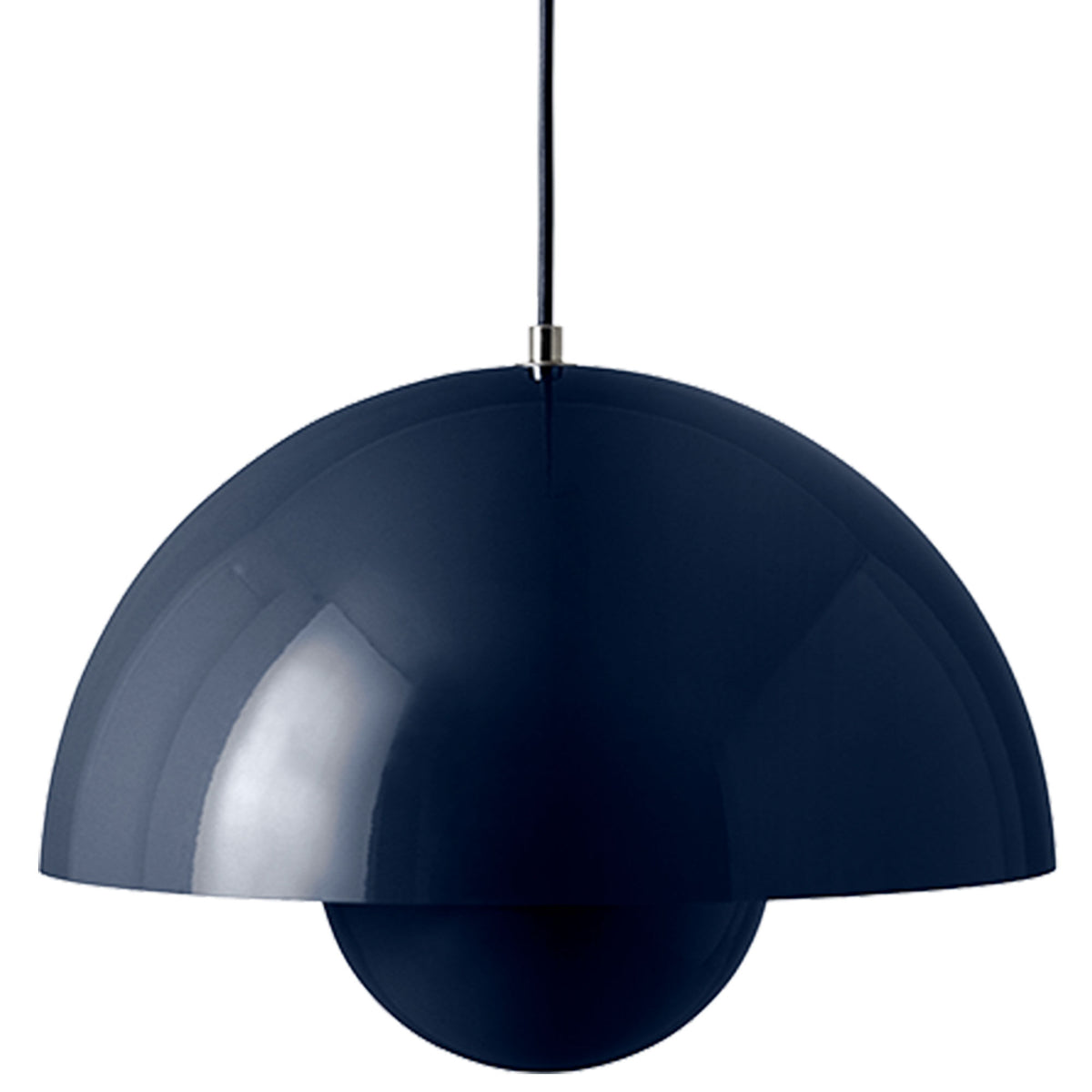&Tradition Flowerpot VP7 pendel i halvkugleform, steel blue, Ø37 cm