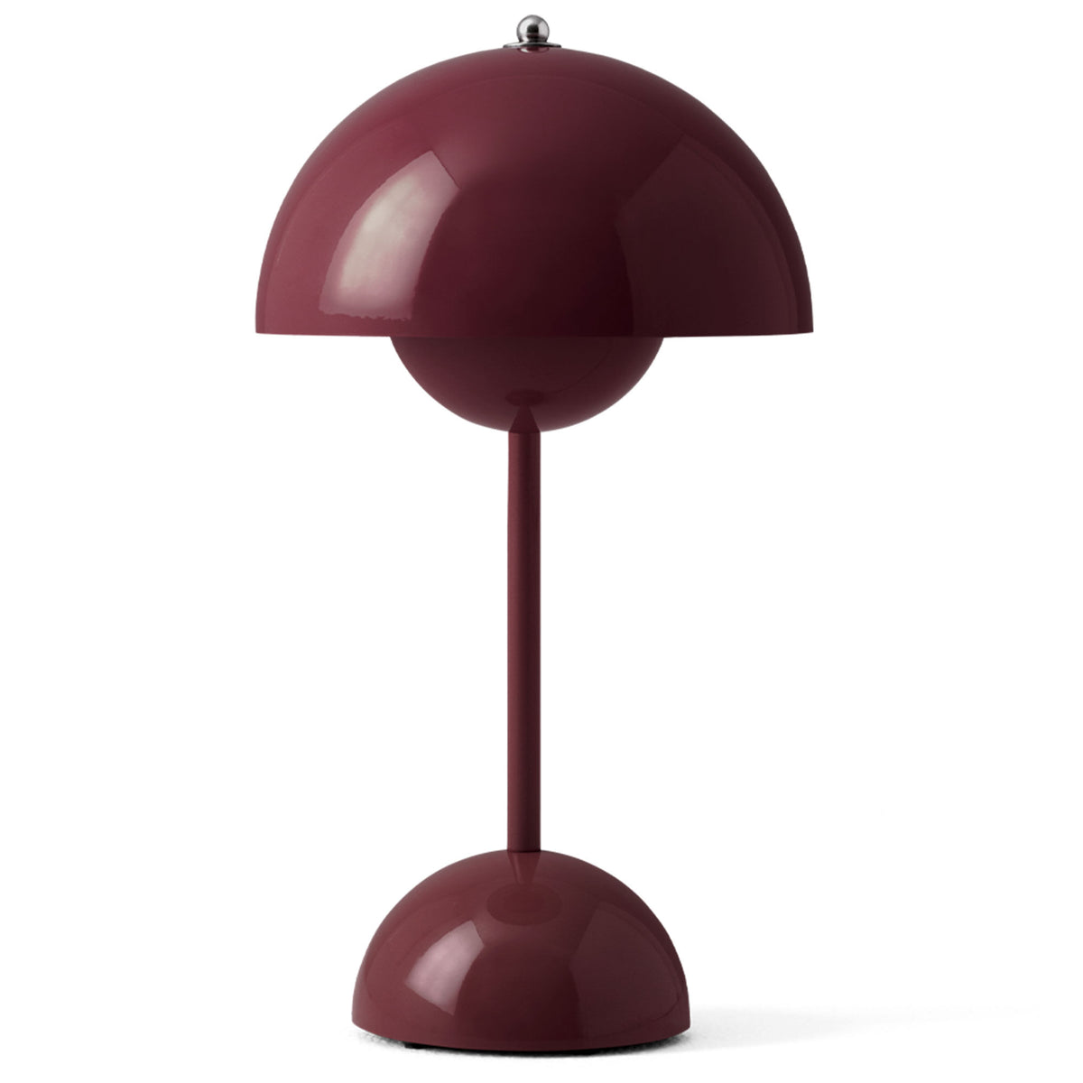 Bærbar &Tradition Flowerpot VP9 lampe med blank overflade i dark plum